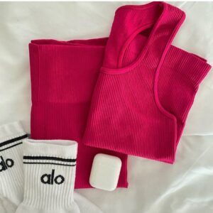 Conjunto de 2 piezas rosa
